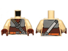 Torso Armor Plates, Reddish Brown Waist Sash and Ammunition Belt Pattern (SW Boushh) / Tan Arms / Reddish Brown Hands