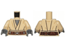 Torso SW Layered Shirt, Dark Bluish Gray Undershirt, Reddish Brown Belt Pattern / Tan Arms / Dark Bluish Gray Hands