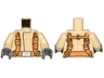 Torso SW Mandarin Collar, Dark Orange Utility Belts Pattern (SW Resistance Trooper) / Tan Arms / Dark Bluish Gray Hands