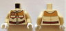 Torso SW Rebel Officer Jacket, Belt and Pockets  Pattern / Tan Arms / White Hands