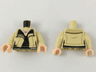 Torso Female Jacket, Light Nougat Neck, Silver Necklace, Black Shirt and Belt Pattern / Tan Arms / Light Nougat Hands