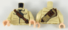 Torso Shirt with Pockets, Reddish Brown Shoulder Belt with Shells and Pouches, Dark Tan Rifle Holster on Back Pattern / Tan Arms / Light Nougat Hands