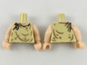 Torso Smock Tattered, Light Nougat Neck, Dark Tan Gathers, Medium Nougat Stains Pattern / Light Nougat Arms / Light Nougat Hands