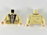 Torso Jacket over White Polo Shirt with 6 Orange Stripes Pattern / Tan Arms / Light Nougat Hands