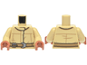 Torso SW Mechanic Jumpsuit Coveralls with Band Collar, Dark Tan Belt with Silver Buckle Pattern / Tan Arms / Sienna Hands