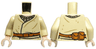 Torso SW Layered Shirt with Dark Tan Wrinkles and Spots, Dark Orange Belt with Buckle, Pouches on Back Pattern / Tan Arms / Light Nougat Hands