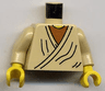 Torso SW Layered Shirt Old Obi-Wan Yellow Neck Pattern / Tan Arms / Yellow Hands