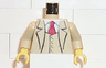 Torso Studios Suit Jacket with Vest and Red Tie Pattern (Gent) / Tan Arms / Yellow Hands
