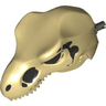 Dinosaur Head Tyrannosaurus rex with Tan Top and Black Pin with Black Spots Pattern