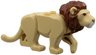 Cat, Large (Lion) with Molded Reddish Brown Mane and Printed Bright Light Orange Eyes, Nougat Nose and White Muzzle Pattern