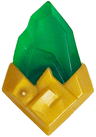 Rock Faceted Pointed with Molded Pearl Gold Base Pattern (Monkie Kid Color Stone)