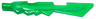 Minifigure, Weapon Sword Blade with Jagged Edges and Bar End with Marbled White Pattern