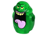 Body Ghost, Slimer with Bright Pink Tongue, Bright Light Yellow Eyes and Top Teeth Pattern