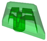 Tile, Modified 1 x 2 Diamond with Bar