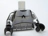 Torso SW Armor Stormtrooper Black Chest Marking with Line Pattern / Chrome Silver Arms / Black Hands