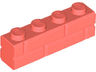 Brick, Modified 1 x 4 with Masonry Profile
