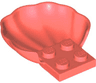 Clam / Scallop Shell with 4 Studs