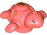 Turtle, Mini Doll Style, Baby with Black Eyes and Gold Spots Pattern