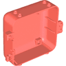 Container, Box 3 x 8 x 6 2/3 Half Back