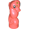 Seahorse, Mini Doll Style with Black Eyes and Gold Spots Pattern