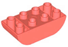 Duplo, Brick 2 x 4 Slope Curved Inverted Double
