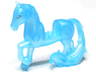 Horse, Mini Doll Style with 2 x 2 Cutout, Long Swooshy Tail with Metallic Light Blue Eyes Pattern (Disney Nokk)