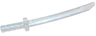 Minifigure, Weapon Sword, Shamshir / Katana (Square Guard) with Capped Pommel and Holes in Crossguard and Blade