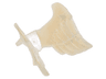 Minifigure Wings Feathered Collapsed with Neck Bracket