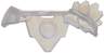 Minifigure Armor Shoulder with Crystal Shards on Left