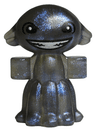 Grindylow with Black Eyes and Wide Open Mouth Smile with White Teeth Pattern
