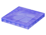 Brick, Modified 6 x 6 x 2/3 No Studs with Ice Crystal Surface Profile