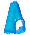 Tower Roof 2 x 4 x 4 Half Cone Shaped with Roof Tiles and Window