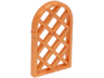Pane for Window 1 x 2 x 2 2/3 Lattice Diamond with Rounded Top