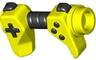 Minifigure, Utensil Game Controller, Holes on Sides for Bar with Molded Black Buttons and Center Handle Pattern