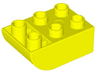 Duplo, Brick 2 x 3 Slope Curved Inverted