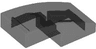 Slope, Curved 2 x 1 x 2/3