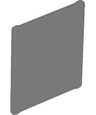 Glass for Window 1 x 3 x 3 Flat Front