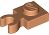 Plate, Modified 1 x 1 with Open O Clip Thick (Vertical Grip)