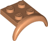 Vehicle, Mudguard 3 x 3 x 1 with Arch Round