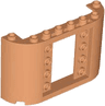 Panel 2 x 8 x 4 with 2 x 3 1/3 Cutout with 4 Studs on Each Side