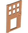 Door 1 x 4 x 6 with 6 Panes, Stud Handle, and Hole for Pet Flap