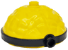 Minifigure, Head, Modified Minion, Extra Wide Textured with Molded Black Single Lens Goggles Pattern