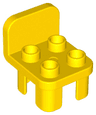 Duplo, Furniture Chair with 4 Studs and Rounded Back