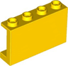 Panel 1 x 4 x 2 with Side Supports - Hollow Studs