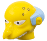 Minifigure, Head, Modified Simpsons Mr. Burns Pattern