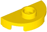 Plate, Round 1 x 2 Half with 1 Stud (Jumper)