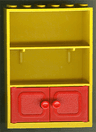 Fabuland Cupboard 2 x 6 x 7 with Red Doors