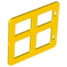 Duplo Door / Window Pane 1 x 4 x 3 with 4 Different Size Panes Square Corners