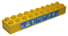 Duplo, Brick 2 x 10 with Legoville, Train, and Airport Pattern