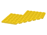 Wedge, Plate 10 x 10 with 4 x 4 Cutout and Cut Corner
